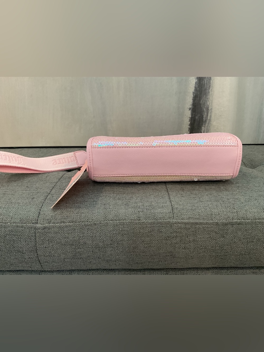 Juicy Couture Pink Sequin Frame Pouch/Wristlet/Clutch - NWT - Picture 5 of 11